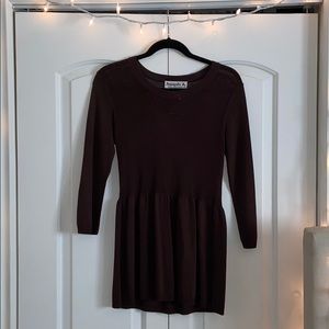 Dark brown long sleeve top